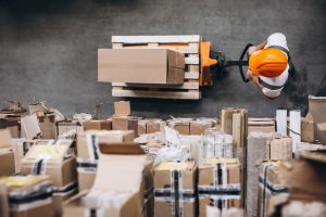 Man working in warehouse